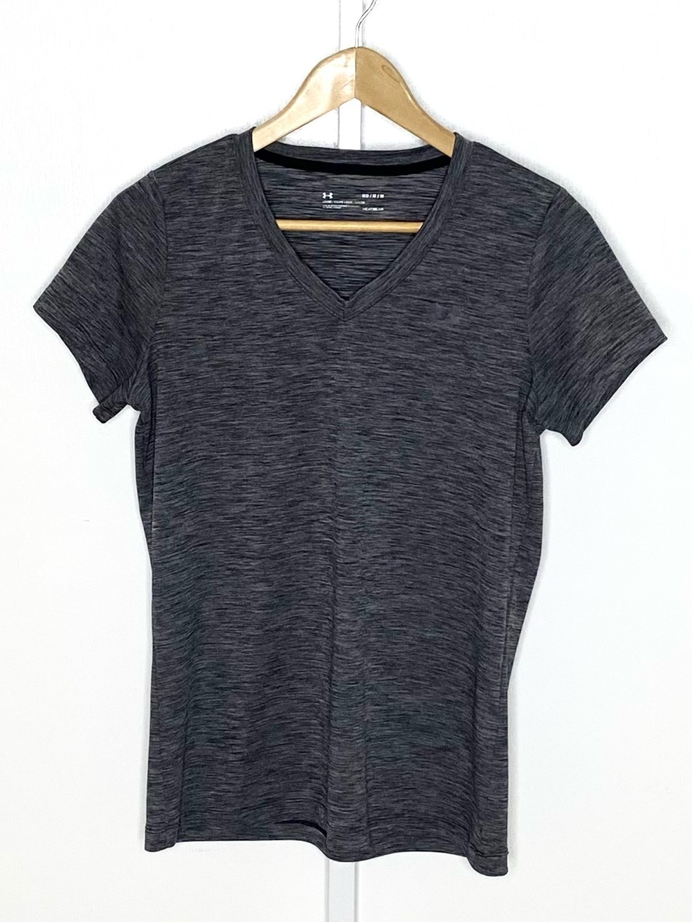 Under Armour | Grey/Gray Heather/Space-Dye Textured Loose Heat Gear T-Shirt Sz M